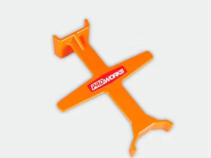 Motocross trailer support plastic bracket