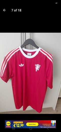 Manchester United retro addidas originals T-shirt