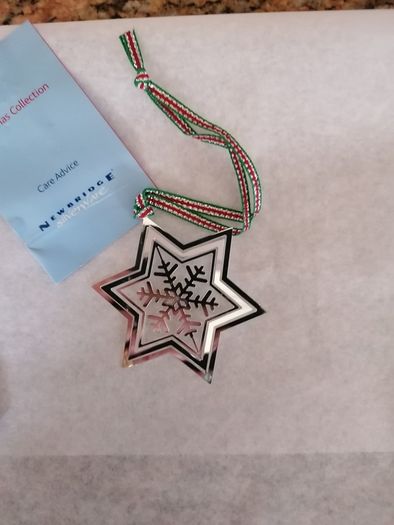 Newbridge Silver hanging Snowflake Tree Decoration