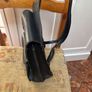 Black Leather Handbag Vintage Style Image 5