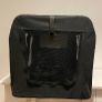 MOOL Lightweight Fabric Pet Carrier Crate with Fleece Mat and Food Bag, Black Image 5