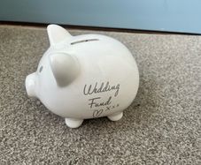 Wedding fund piggy bank