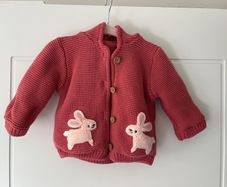 Brand new - Marks and Spencer baby girl hoodie with bunnies