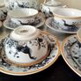 Oriental  Peacock  Eggshell Porcelain Tea Set Image 7