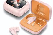 Wireless Earbuds Bluetooth 5.4 Headphones, Touch Screen Earbuds, Call ENC Noise Active Noise Cancelling, in-Ear Headphones USB Charging Case Earbuds for iPhone/Android, Pink-ST3