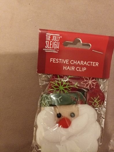 2 packs x festive hairclips