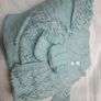 Handmade knitted Baby Blanket,cardi and mittens Image 4