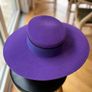 Purple wide brim hat Image 2