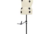 Adjustable Dress Form Female Cream L Size 44-50
