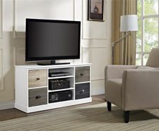 Mercer Tv Console Multicolour Doors 50" White - 1739096uk