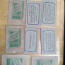 Vintage Japanese Themed Cigarette Cards x 8: FREE POSTAGE: English. Adverts on reverse Image 2