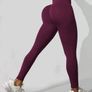 Maroon Seamless High Waist, Ruched bum Leggings, size 10 Image 3