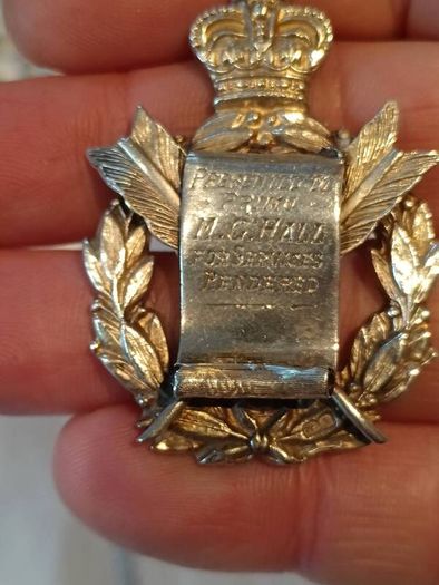 1922 Royal Order Of The Buffalo Sterling Silver Medal 20.6G