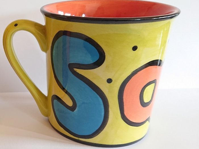 Hand Painted Mug - Multicoloured - 'Sarah' - Giftable