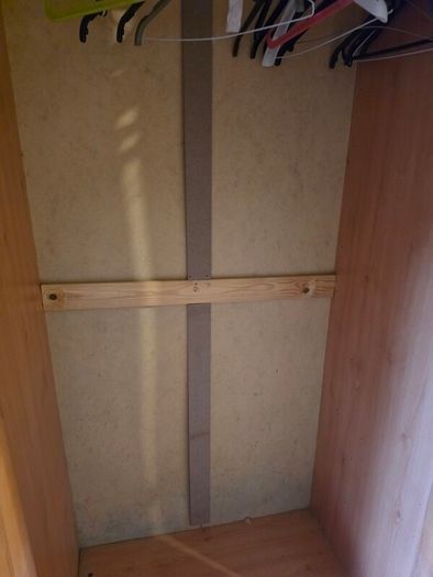 Double Wardrobe with shelving