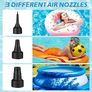 NEW SALE | Electric Pump for Inflatables with 3 Nozzles, AC 240V/DC 12V 50W High Power Electric Air Pump for Air Bed Mattress Inflatables Paddling Pool Beach Toys, Fill Inflator Image 2