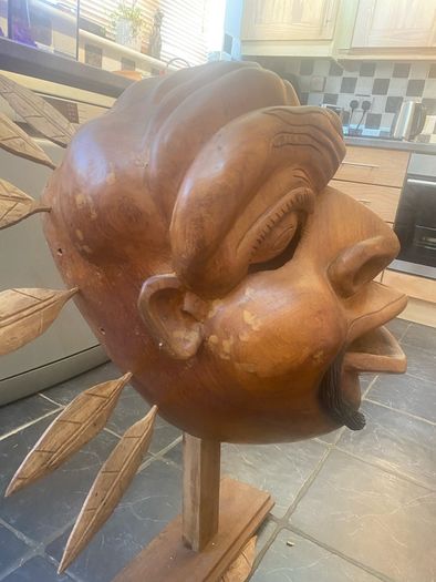 Massive mahogany head