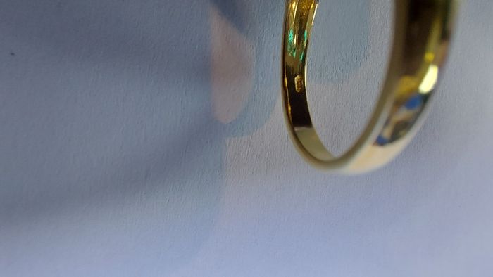 Royal Blue Sapphire Imitation 5.25 ct Gold plated Sterling silver 925