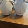 White satin occasion shoe with ankle strap and low heal Image 4