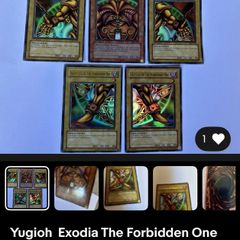 Yu Gi Oh Exodia, The Complete Set 1st Edition