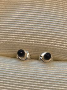 925 Sterling Silver Black Onyx Earrings