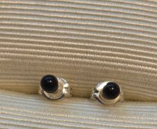 925 Sterling Silver Black Onyx Earrings