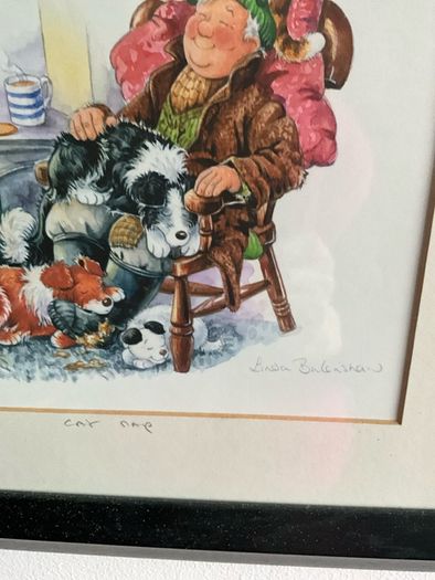 'Cat Nap' & Sheep Driving' by Linda Birkinshaw