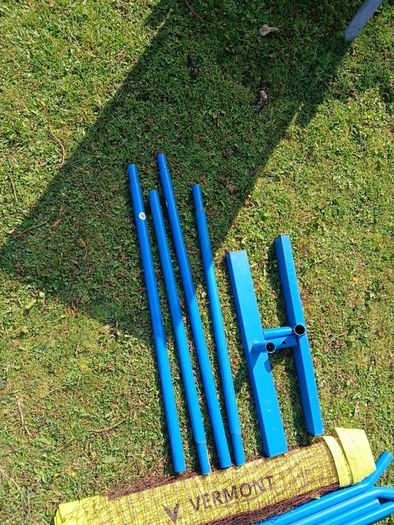 tennis setup with net