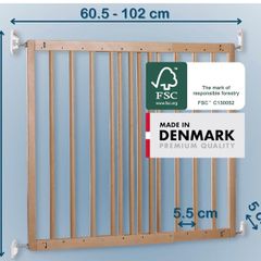 Stair Gate Wooden Babydan Pair