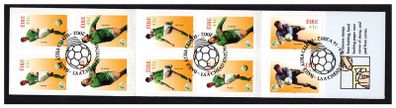 2002 Ireland World Cup Soccer/Football Irish Stamp Heroes Commemorative Stamp Booklet Booklet with First Day of Issue Cancel