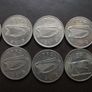 10 Irish 5 pence coins (1980-1986). Nice Condition! Image 3