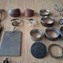 Used costume jewellery pendants bracelets rings including gold plated watch and bracelet Image 8