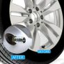 Tyre Valve Caps Suitable for Mercedes Benz AMG GT GLC GLE G C-Class S-Class E-Class GLA Corrosion Resistant Premium Leak-Proof Valve Stem Cover Dust Caps for Car Tyres,Car Accessories, Silver(4 Pcs) Image 3