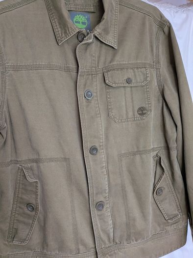 Timberland Men's Field Utility Jacket Size Large Khaki Canvas