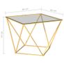 Coffee Table Gold 80x80x45 cm Stainless Steel Image 4