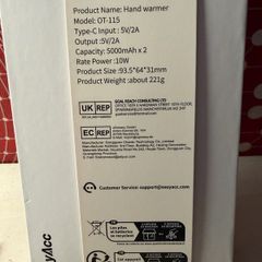 Pair of New hand warmers rechargeable