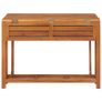 Balcony Planter Table with 2 Bistro Chairs Solid Acacia Wood Image 6