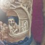 Pair of antique Bretby vases, repair to one arm, D18 Image 4