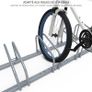 NEW SALE |  5 Bike Stand Floor or Wall mounted bike rack for garage Bicycle Parking rack Cycle Storage Locking Stand Image 2