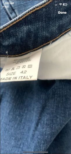 jeans  wide leg Italian brand size 10/13 stretch denim