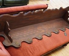 Early 20th Century Carved Oak Wall Coat Rack