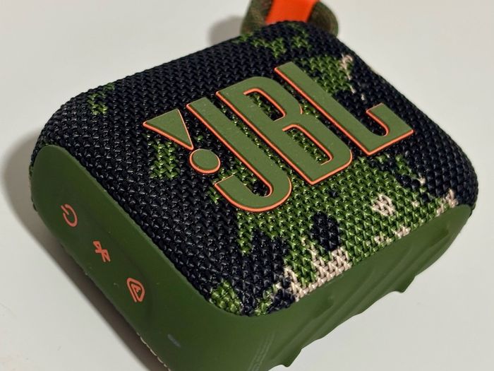 JBL GO4 Bluetooth Speaker, USB C Charging, IP67 Dustproof, Waterproof, App Compatible, Passive Radiator, Portable, Squad