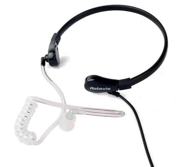 1 Pin 3.5mm Throat MIC Earpiece Covert Air Tube Earpiece For Phones