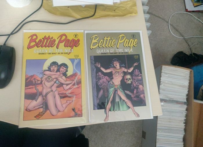 Red Sonja, Vampirella and bettie Page variants