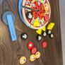 Wooden magnetic pizza play set Image 3