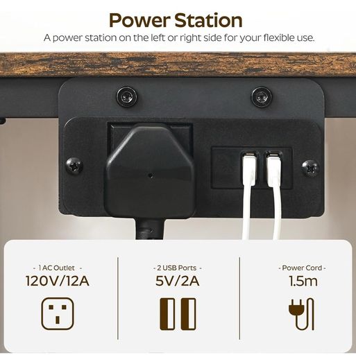 Bedside Tables with Charging Station