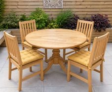 Solid Wooden Round Dining Table and 4 Chairs Only 50