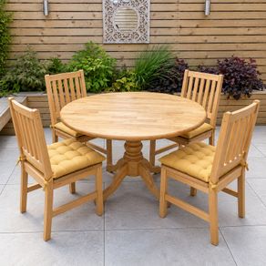 Solid Wooden Round Dining Table and 4 Chairs Only 50