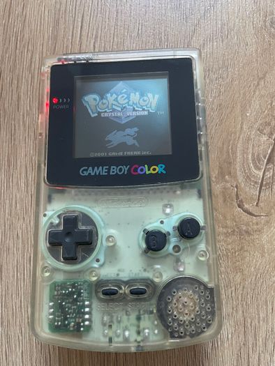 Nintendo Gameboy Color CGB-001 Color Clear Boxed with Manual and Flash Card 4GB