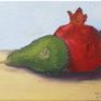A group of still life of the pear and the programet scene Image 2